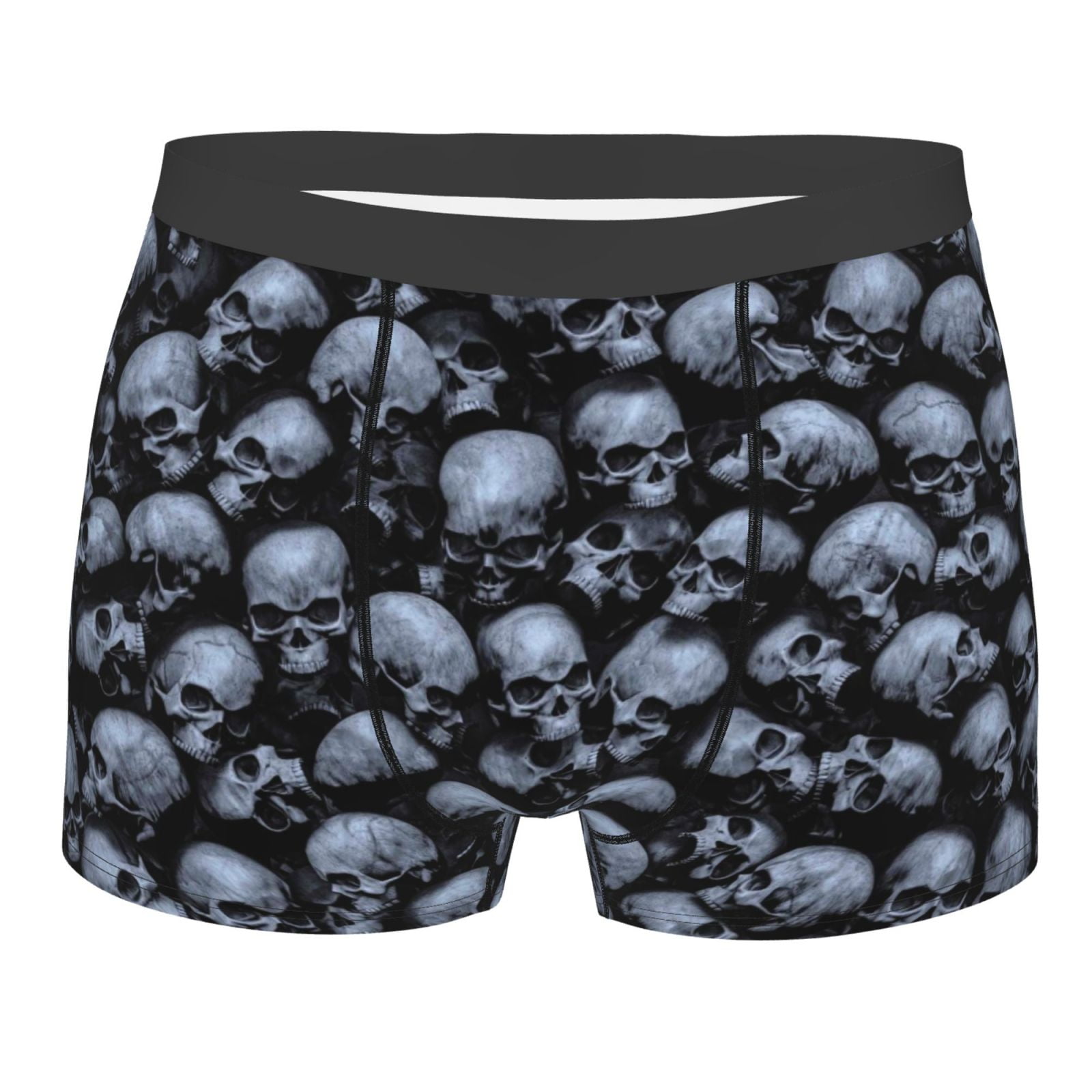 Disketp Gothic Skull Men'S Boxer Briefs,Soft And Breathable Cotton