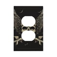 thumbnail image 1 of Disketp Gothic Winged Skull Decorative Light Switch or Outlet Wall Plate with Safety Cover-Style S, 1 of 6