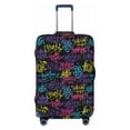 thumbnail image 1 of Disketp Graffiti Art Elastic Travel Luggage Cover Travel Suitcase Protective Cover For Trunk Case Apply To 18''-32'' Suitcase Cover-Medium, 1 of 7