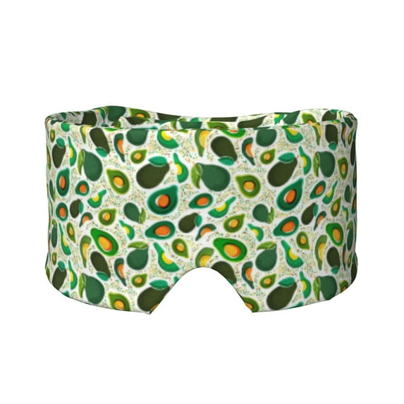 Disketp Green Avocado (2) Sleep Mask - Eye Mask for Sleeping, Full Eye Covers for Women/Men, Light Blocking Sleeping Mask for Travel Yoga Nap
