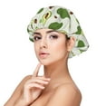 thumbnail image 1 of Disketp Green Avocado Adjustable Sleeping Hair Cap, Hairband Sleeping Cap Turban, Unisex, Available for Curly and Straight Hair, 1 of 6
