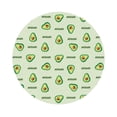 thumbnail image 1 of Disketp Green Avocado Funny Coasters,4 Pcs Leather Coasters With Holder, Perfect Housewarming Hostess Gifts,Protect Furniture From Water Marks Scratch, 1 of 9