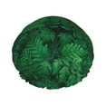 thumbnail image 1 of Disketp Green Leave Fern Shower Caps,Reusable Shower Cap For Women, Double Layer Waterproof Hair Cap, Large Size For All Hair Lengths,For Girls Spa Home Salon Use, 1 of 9