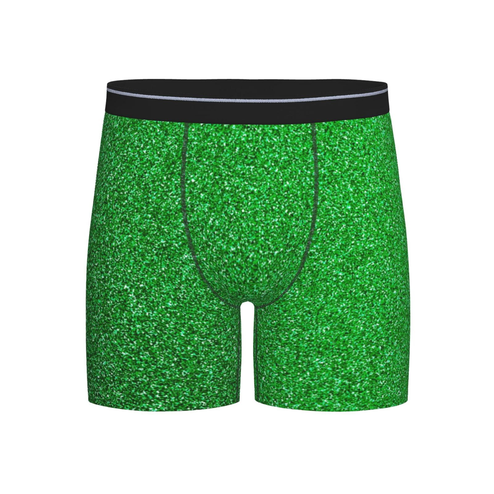 Disketp Green Sparkling Shiny Men's Boxer Briefs Men’s Underwear Boxer ...