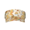 thumbnail image 1 of Disketp Groovy Hippie Flower Mushrooms Sun Visors For Women Men Unisex Tennis Golf Visor Hat Adjustable Summer Hats Sport Outdoor Visor Hat Uv Protection Cap, 1 of 8