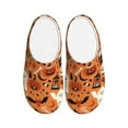 thumbnail image 1 of Disketp Halloween 2 Women's Men's Slippers Plush Slip-On House Slipper for Winter Indoor Soft Cushion Non-slip Fluffy Slides Slippers-8, 1 of 7