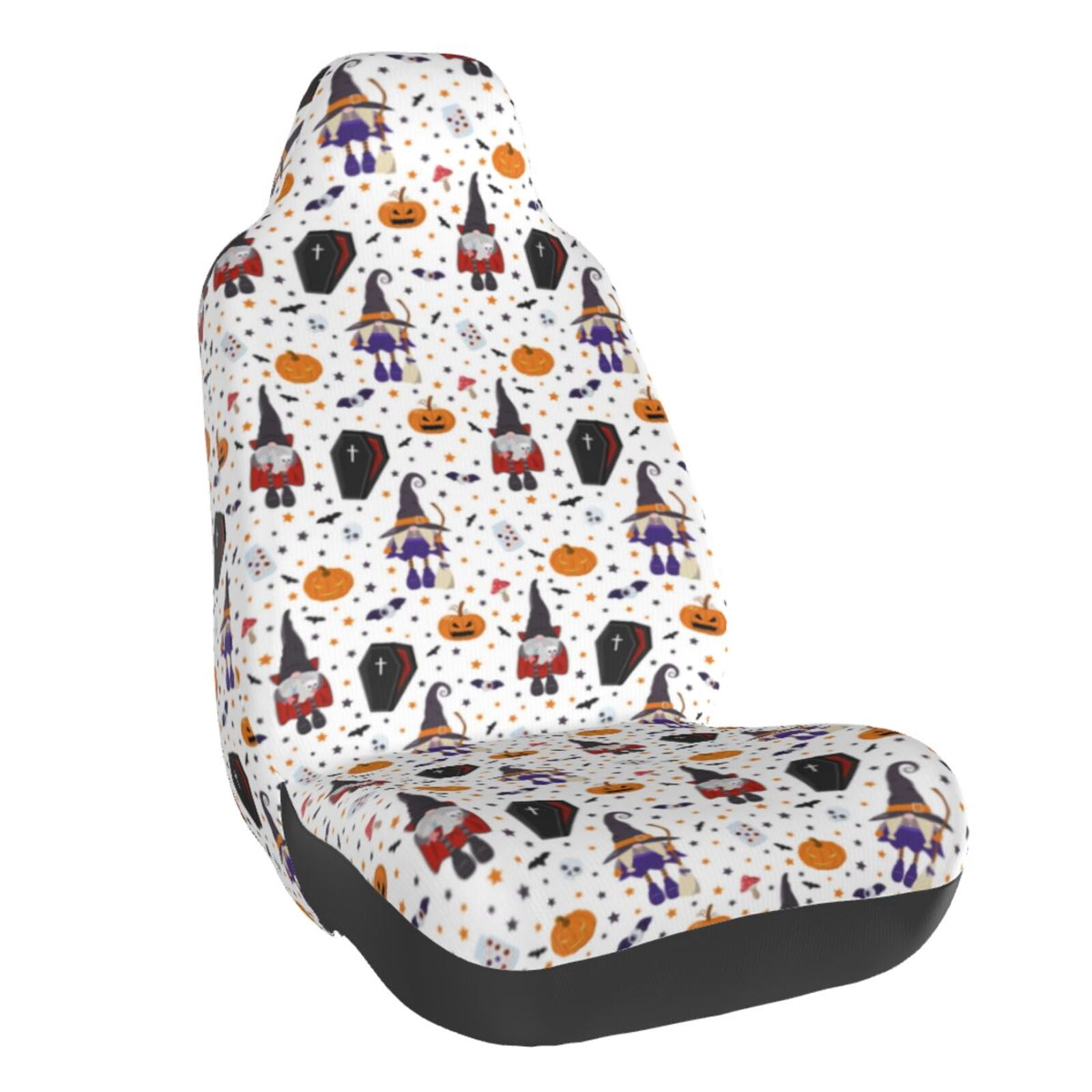 Cobweb Halloween Bat Pattern Print Universal Fit Car Seat Cover