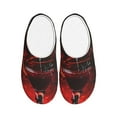 thumbnail image 1 of Disketp Halloween Vampire Party Women's Men's Slippers Plush Slip-On House Slipper for Winter Indoor Soft Cushion Non-slip Fluffy Slides Slippers-8, 1 of 7