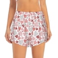 thumbnail image 1 of Disketp Hand Drawn Hearts Print Women's Shorts Workout Shorts for Athletic Gym Running Shorts with Phone Pockets Medium, 1 of 8