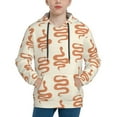 thumbnail image 1 of Disketp Hand Drawn Snake Youth Hoodie Sweatshirt for Boys Girls Kids Pullover Hooded Classic Casual Essentials Hoodie-Large, 1 of 6
