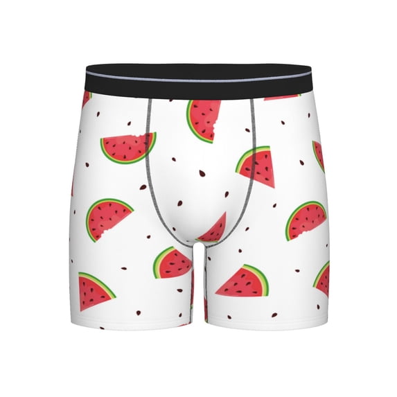 Disketp Hand Drawn Watermelon Men's Boxer Briefs Men’s Underwear Boxer Briefs for Men