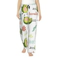thumbnail image 1 of Disketp Happy Avocado Print Women'S Comfy Pajama Pants Casual Drawstring Palazzo Lounge Wide Leg Pants, 1 of 9