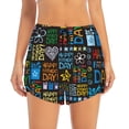 thumbnail image 1 of Disketp Happy Father Day Print Women's Shorts Workout Shorts for Athletic Gym Running Shorts with Phone Pockets X-Large, 1 of 8