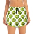 thumbnail image 1 of Disketp Happy Fruit Print Women's Shorts Workout Shorts for Athletic Gym Running Shorts with Phone Pockets XX-Large, 1 of 8