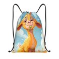 thumbnail image 1 of Disketp Happy Goat In Meadow Drawstring Backpack Drawstring Gym Bags Draw String Bags for Sports, Gym, Travel, Swimming, Beach-Small, 1 of 6