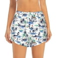 thumbnail image 1 of Disketp Hawaii Palms Print Women's Shorts Workout Shorts for Athletic Gym Running Shorts with Phone Pockets XX-Large, 1 of 8