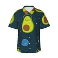 thumbnail image 1 of Disketp Hawaiian Shirts For Men,Avocado In Space Print Mens Casual Short Sleeve Button Down Shirts Beach Shirt, 1 of 7