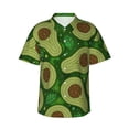 thumbnail image 1 of Disketp Hawaiian Shirts For Men,Big Colorful Avocados Print Mens Casual Short Sleeve Button Down Shirts Beach Shirt, 1 of 8