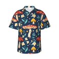 thumbnail image 1 of Disketp Hawaiian Shirts For Men,Colorful Mushrooms Print Mens Casual Short Sleeve Button Down Shirts Beach Shirt, 1 of 8