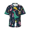 thumbnail image 1 of Disketp Hawaiian Shirts For Men,Cute Funny Animals Print Mens Casual Short Sleeve Button Down Shirts Beach Shirt, 1 of 7