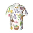 thumbnail image 1 of Disketp Hawaiian Shirts For Men,Happy Easter1 Print Mens Casual Short Sleeve Button Down Shirts Beach Shirt, 1 of 8