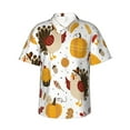 thumbnail image 1 of Disketp Hawaiian Shirts For Men,Happy Thanksgiving Print Mens Casual Short Sleeve Button Down Shirts Beach Shirt, 1 of 7