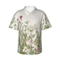 thumbnail image 1 of Disketp Hawaiian Shirts For Men,Herbs And Wildflowers Print Mens Casual Short Sleeve Button Down Shirts Beach Shirt, 1 of 8