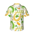 thumbnail image 1 of Disketp Hawaiian Shirts For Men,St Patrick'S Day1 Print Mens Casual Short Sleeve Button Down Shirts Beach Shirt, 1 of 8