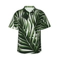 thumbnail image 1 of Disketp Hawaiian Shirts For Men,Tropical Palm Leaves1 Print Mens Casual Short Sleeve Button Down Shirts Beach Shirt, 1 of 8