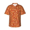 thumbnail image 1 of Disketp Hawaiian Shirts for Men,Pizza Print Mens Casual Short Sleeve Button Down Shirts Beach Shirt, 1 of 7