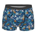 thumbnail image 1 of Disketp Hawaiian Style Men's Boxer Briefs,Soft and Breathable Cotton Underwear with ComfortFlex Waistband, 1 of 7