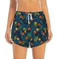 thumbnail image 1 of Disketp Hawaiian Style Print Women's Shorts Workout Shorts for Athletic Gym Running Shorts with Phone Pockets X-Large, 1 of 8