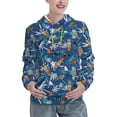 thumbnail image 1 of Disketp Hawaiian Style Womens Casual Hoodies Crew Neck Long Sleeve Sweatshirts Pullover Tops-Large, 1 of 7
