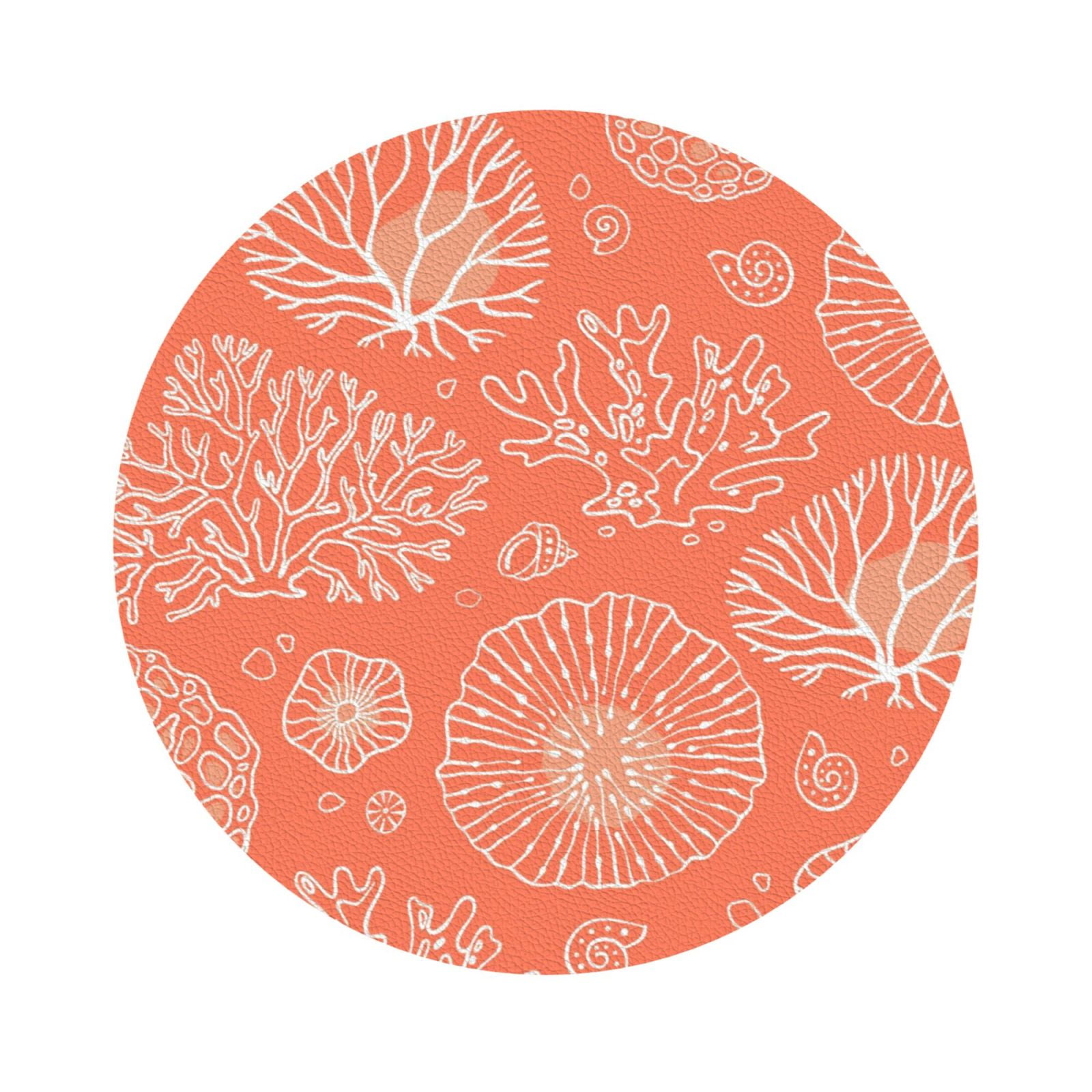 Disketp He Marine Theme With Beautiful Corals Funny Coasters,6 Pcs ...