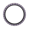 thumbnail image 1 of Disketp Heart Check Plaid Elastic Microfiber Steering Wheel Cover for Truck,SUV,Cars,Universal 15 inch,Anti-Slip, 1 of 8