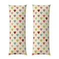 thumbnail image 1 of Disketp Heart Polka Dot Print Body Pillow Cover - Super Soft 20x54 Body Pillow Case,Long Side Hidden Zipper, 1 of 8