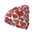 thumbnail image 1 of Disketp Hearts Winter Beanie for Men Women Beanie Knit Hat Cuffed Cap Beanie Knit Chunky Snow Cap, 1 of 6