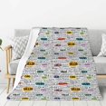 thumbnail image 1 of Disketp Hello Cozy Flannel Fleece Throw Blanket: Has a velvety texture for All Seasons - Perfect for Women, Men, & Kids"80"x60", 1 of 6