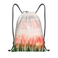 thumbnail image 1 of Disketp Hello Spring Drawstring Backpack Drawstring Gym Bags Draw String Bags for Sports, Gym, Travel, Swimming, Beach-Small, 1 of 6