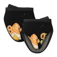 thumbnail image 1 of Disketp Hello Spring Sunflower Gnomes Non-Slip Mini Oven Mitt Set, Short Oven Mitts for Baking Grilling Barbecue Microwave, 5.9"x5.9"in, 1 of 7