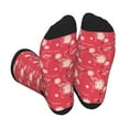 thumbnail image 1 of Disketp Hello Summer Flamingo Unisex Mid-Calf Socks Lightweight Breathable Ventilation Ankle Socks, 1 of 7