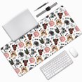 thumbnail image 1 of Disketp Hip Hop Dog Gaming Mouse Mat Long Extended Mouse Pad Desk Mat Non-Slip Rubber Mice Pads Stitched Edges(315.5 x 16 x 0.12 Inches), 1 of 1