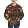 thumbnail image 1 of Disketp Hip-Hop Guinea Pig. Youth Hoodie Sweatshirt for Boys Girls Kids Pullover Hooded Classic Casual Essentials Hoodie-Small, 1 of 6