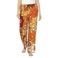 thumbnail image 1 of Disketp Hippie Flower Print Women'S Comfy Pajama Pants Casual Drawstring Palazzo Lounge Wide Leg Pants, 1 of 9