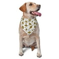 thumbnail image 1 of Disketp Hohey Bee Golden2 Dog Bandanas 1PC Triangle Adjustable Puppy Bandana Bib Handkerchief for Large Medium Girl Dogs Pets Gift, 1 of 6