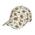 thumbnail image 1 of Disketp Hohey Bee Golden2 Print Baseball Caps for Outdoor Sports Fashion Casual Outdoor Caps Men Women, 1 of 6