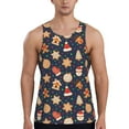thumbnail image 1 of Disketp Holiday Gingerbreads Men's Workout Tank Tops Sleeveless Gym Shirt Quick Dry Fitness Bodybuilding Sleeveless T Shirt-Small, 1 of 7
