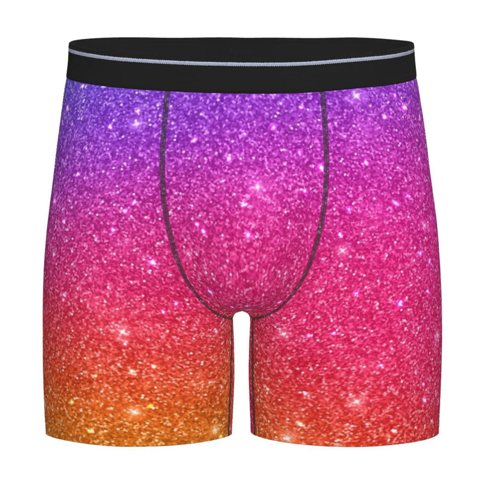 Disketp Holiday Shiny Men's Boxer Briefs Men’s Underwear Boxer Briefs ...