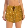 thumbnail image 1 of Disketp Honey Bee Gnomes Print Women's Shorts Workout Shorts for Athletic Gym Running Shorts with Phone Pockets X-Large, 1 of 8
