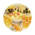 thumbnail image 1 of Disketp Honey Bee Small Mouse Pad 7.9x7.9 Inches,Washable Round Mousepad For Office Laptop Computer,Non-Slip Rubber Base Mouse Pads For Wireless Mouse, 1 of 9